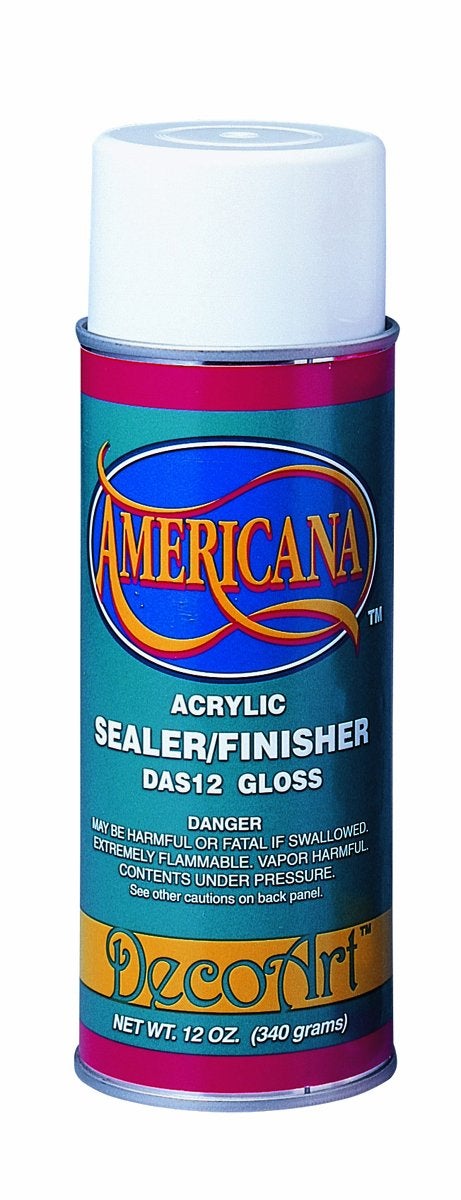 DecoArt Americana Acrylic Sealer/Finish Aerosol Spray 12oz, Gloss