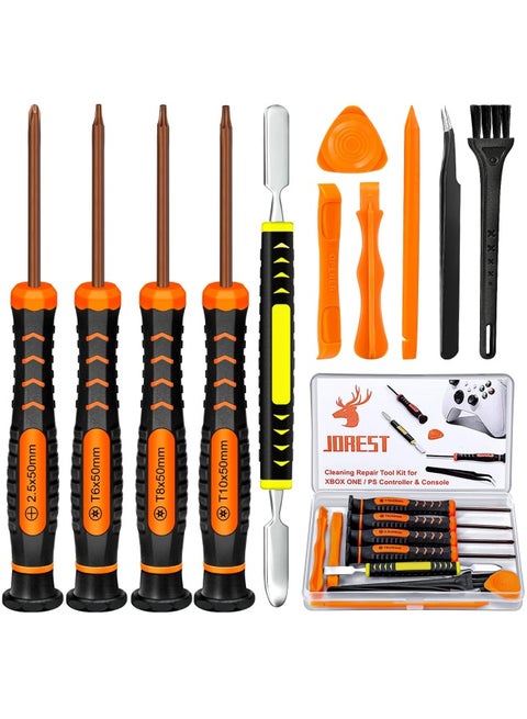 Cleaning Repair Tool Kit For Ps4 Ps3 Ps5 Xbox One/360 Ph0 T6 T8 T10 Torx Security Screwdriver For Controller And Console With Crowbars Tweezers