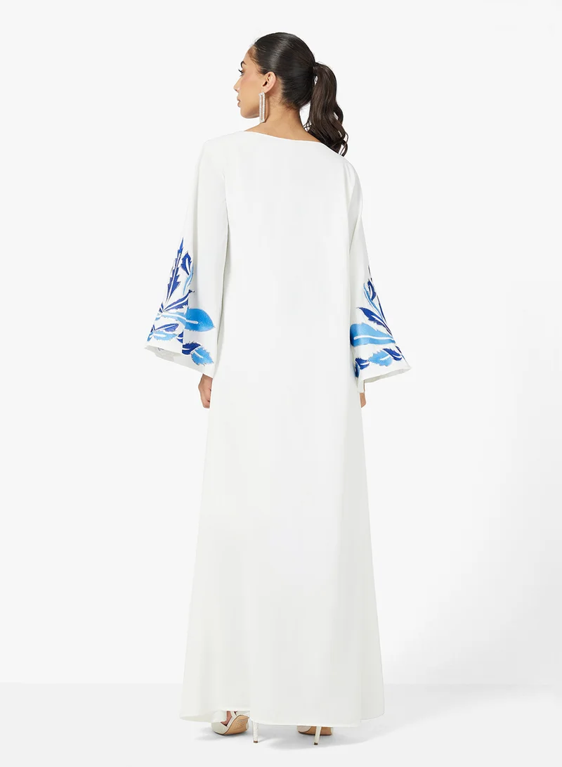 Khizana Embroidered Jalabiya