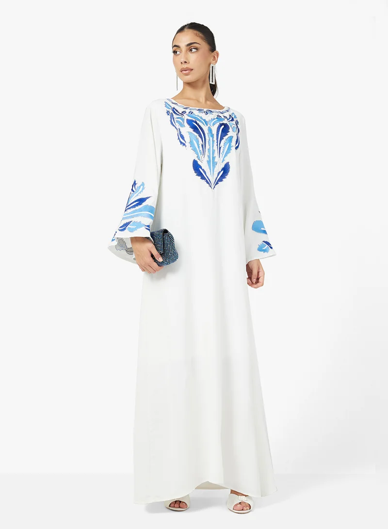 Khizana Embroidered Jalabiya