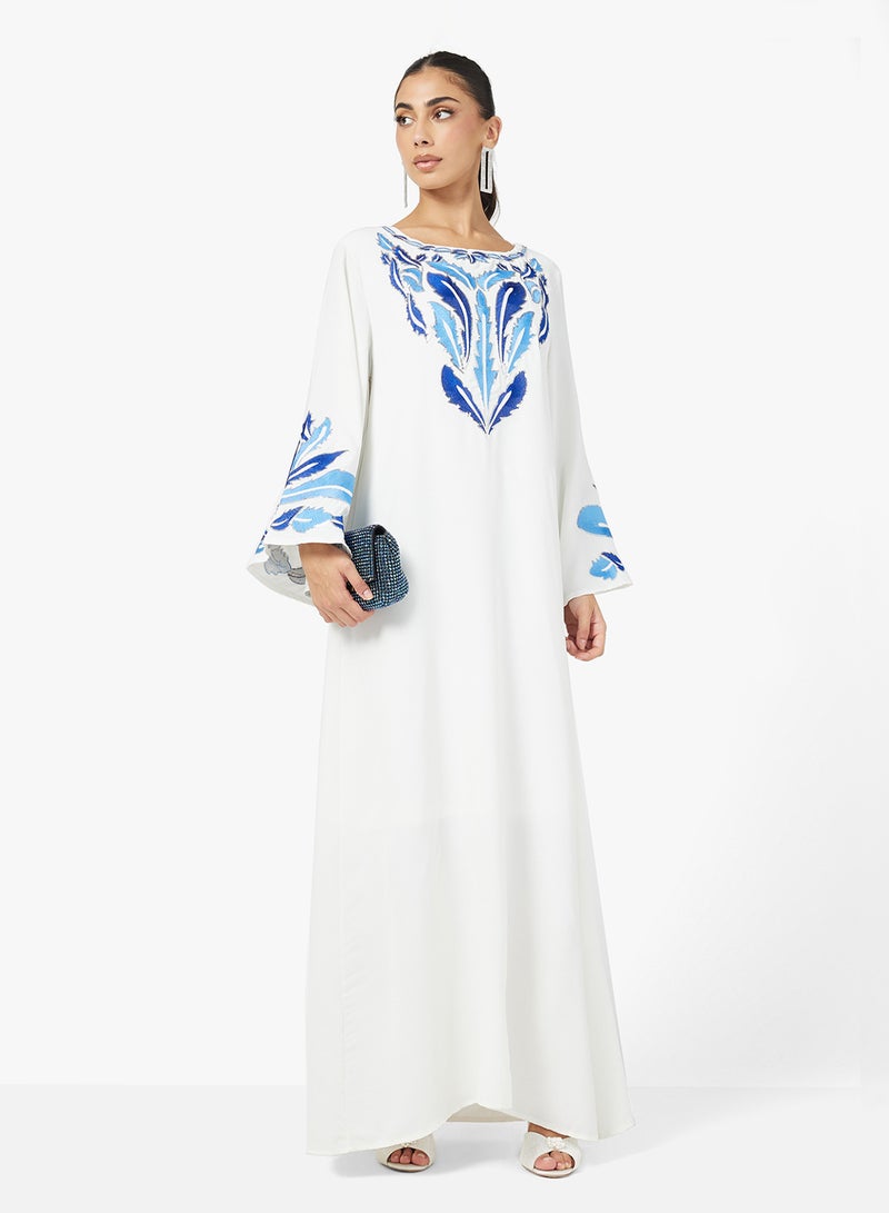 Khizana Embroidered Jalabiya - Image 1