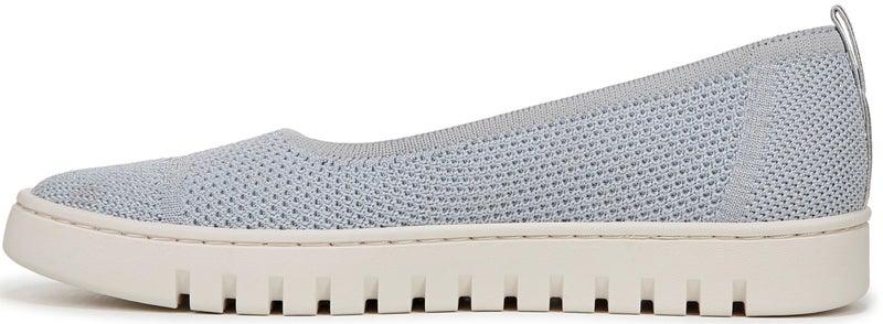 Vionic Women's Journey Uptown Skimmer Walking Sneakers– Supportive Lightweight Shoes with Arch Support Insole Blue Mist/Silver Knit Fabric 8 Medium - Image 4