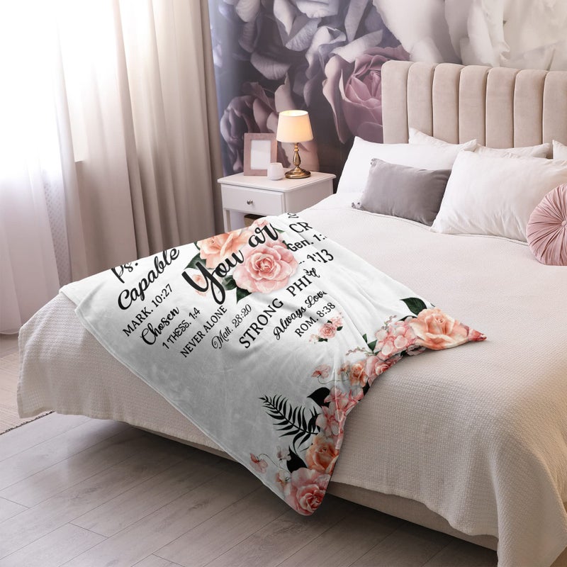 kituzol Christian Gifts Blanket 50""X60""  Christian Gifts for Women  Religious Gifts for Women  Birthday Gifts for Christians  Best Christian Inspirational Gift  Faith Gifts for Women  Spiritual Gifts - Image 4