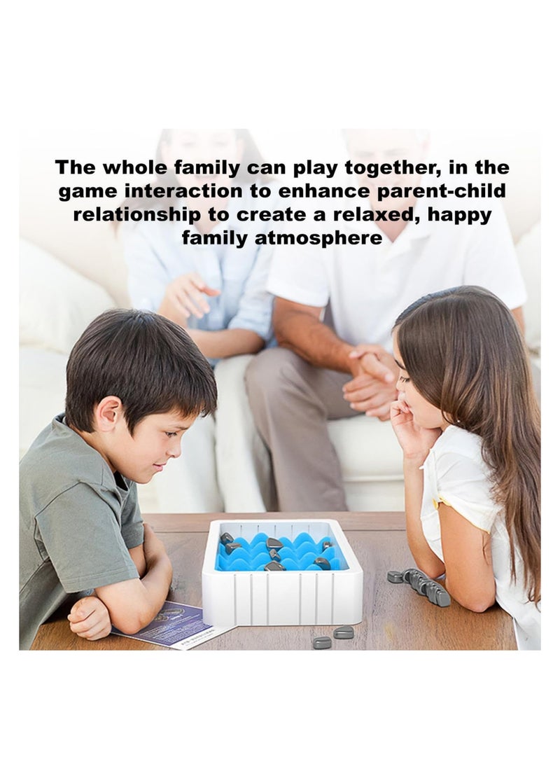 SOLARAE Magnetic Chess Game, Magnet Board Rock Game, Multiplayer Table Top Strategy Magnet Game Pieces Portable Puzzle Magnetic Battle Chess, for Kids Aged 9+ and Adults Fun Family Party Games - Image 5