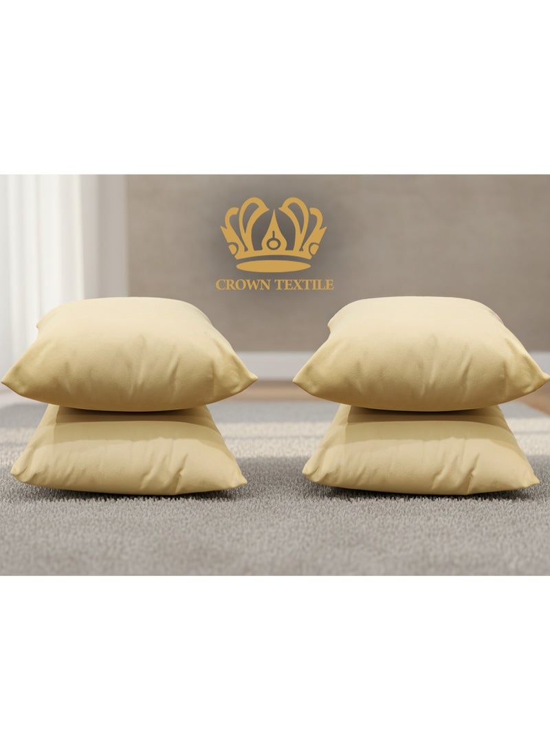 CROWN TEXTILE 45*45 cm pillow with a soft texture, filled with soft microfiber filling and a cover made of soft fabric made from the finest fabrics - Image 1