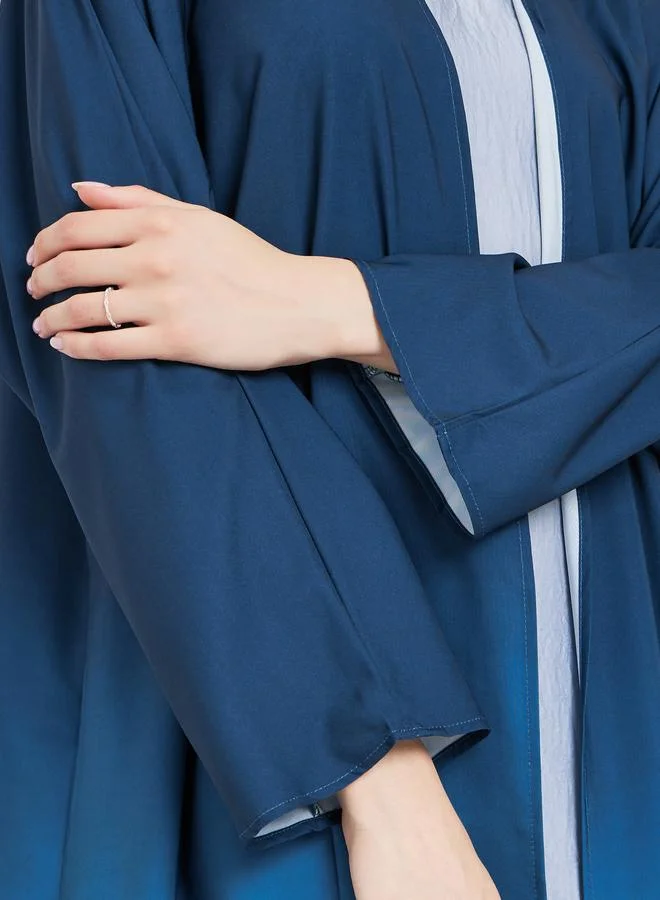 Take Two Tie-Dye Open Front Abaya