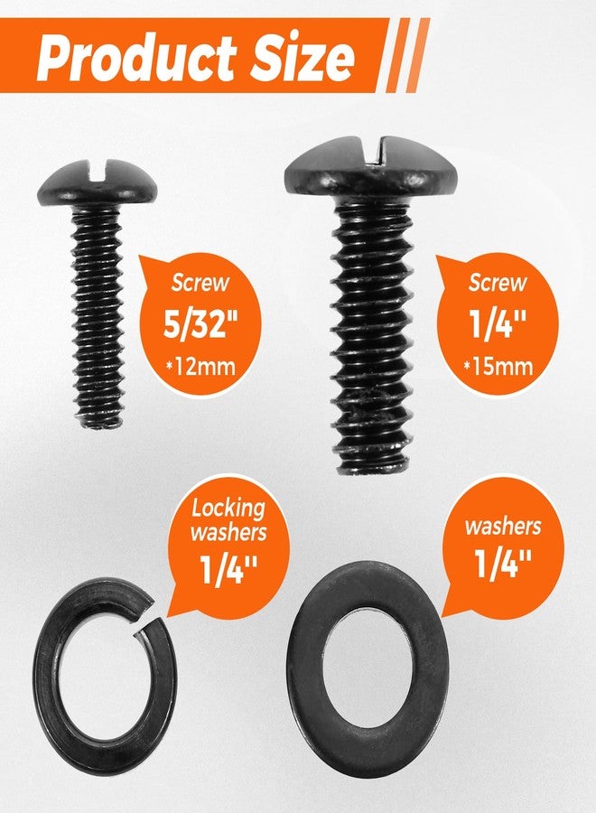 Lemfema Grill Screws Replacement Kit, Compatible with Pit Boss PB1000SC1, PB1000SC2, PB1000XL, PB1000SP Grills, Includes Screw Set 1/4'' *15mm(24pcs), Screw 5/32" *12mm(14pcs) - Image 2