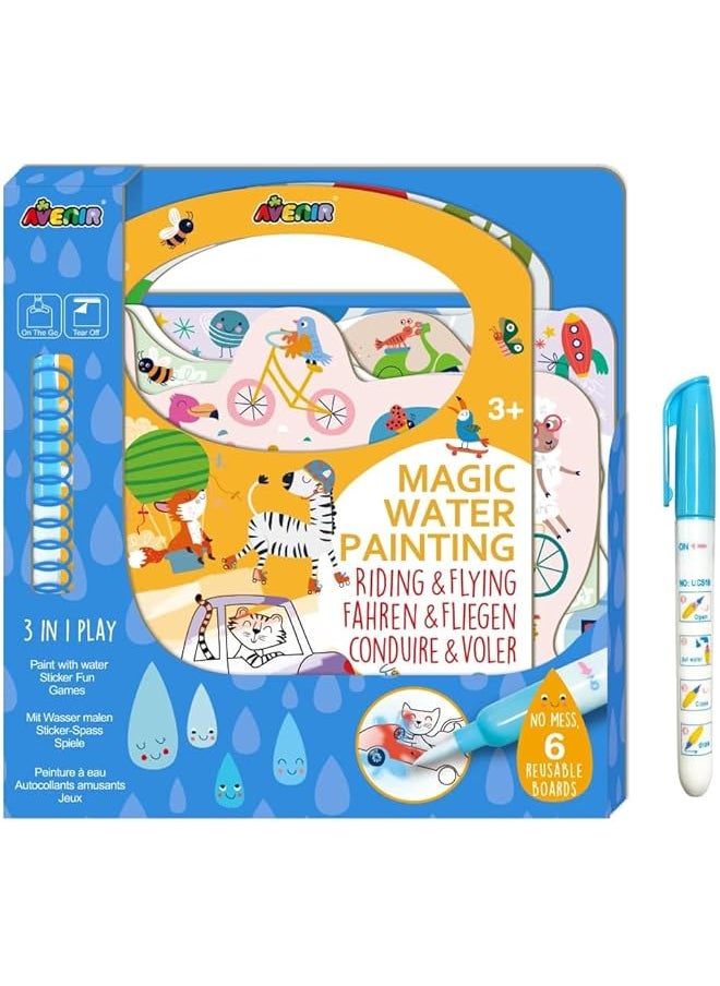 Avenir 6301779 Driving And Flying 3 In 1 Creative Set With Games Stickers And Coloring Pictures Diy Activity Pad For Children From 3 Years Multicoloured  - Image 1
