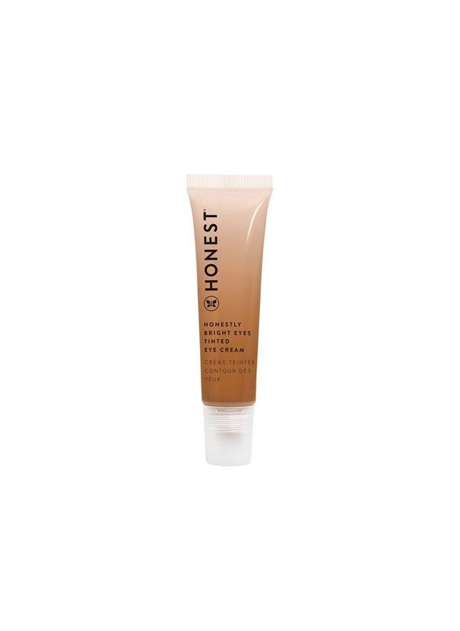 Honest Beauty - Honestly Bright Eyes Tinted Eye Cream, Terracotta with Hyaluronic Acid + Squalene | EWG Certified + Dermatologist Tested & Vegan + Cruelty Free | 0.5 fl. oz. - Image 1