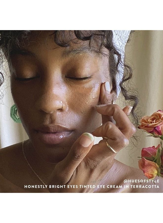 Honest Beauty - Honestly Bright Eyes Tinted Eye Cream, Terracotta with Hyaluronic Acid + Squalene | EWG Certified + Dermatologist Tested & Vegan + Cruelty Free | 0.5 fl. oz. - Image 1
