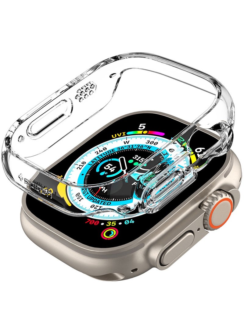 Spigen - Thin Fit Apple Watch Ultra 2 / Watch Ultra (49mm) Case Cover - Crystal Clear - Image 1