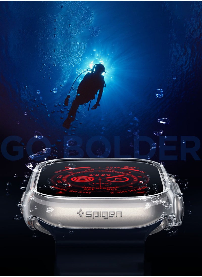 Spigen - Thin Fit Apple Watch Ultra 2 / Watch Ultra (49mm) Case Cover - Crystal Clear - Image 1