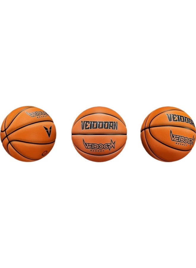 VEIDOORN Standard Competition Pu Leather Ball For Adults, Indoor And Outdoor Youth, Students, Middle School Entrance Exam, Size 7 Basketball, Breakthrough - Image 1