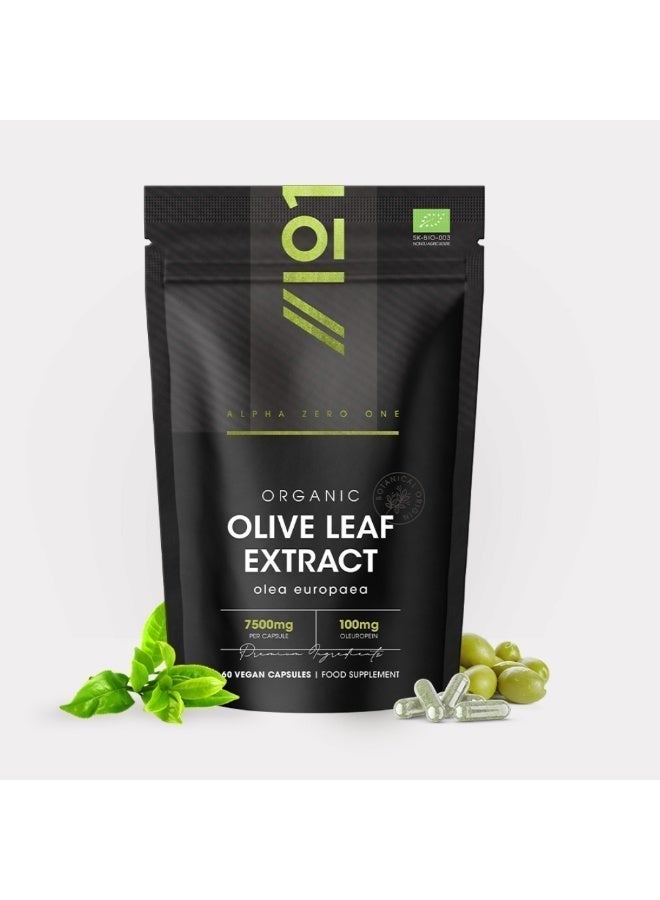 ALPHA01 Organic Olive Leaf Extract 7500mg – Supports Immune & Heart Health, 120 Capsules - Image 3