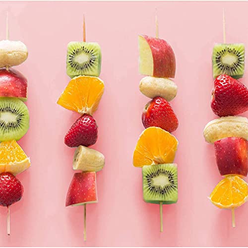 ROSEFINCH Bamboo Lollipop Sticks, Safe Food Sticks, Chocolate Cake Lollipop, Sweet Candy Dessert DIY Tools Lollipop or Cake Pop Sticks BBQ Sticks for Kebab, Paneer Tikka, Fruit Salad (75 Pieces) - Image 2