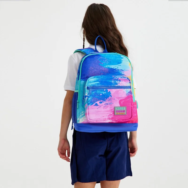 CORAL HIGH Kids Colorful Airbrush Patterned Patterned 3-Piece School Bag Set SET0123738