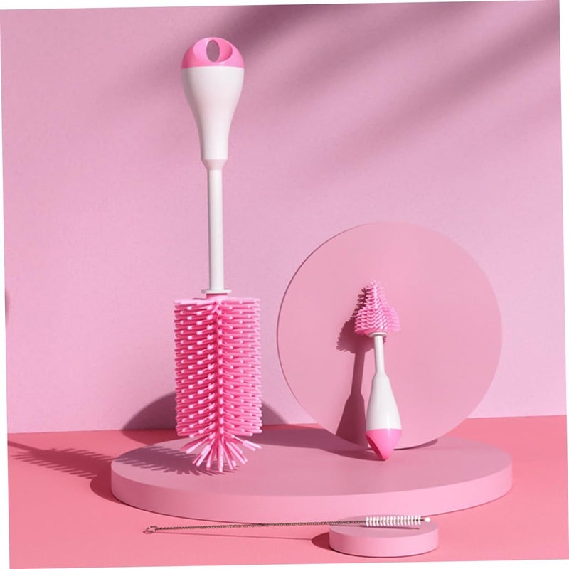 Baby Bottle Cleaning Brush Set with Handle Non Slip Grip for Pacifiers and Straws Easy to Clean - Image 4
