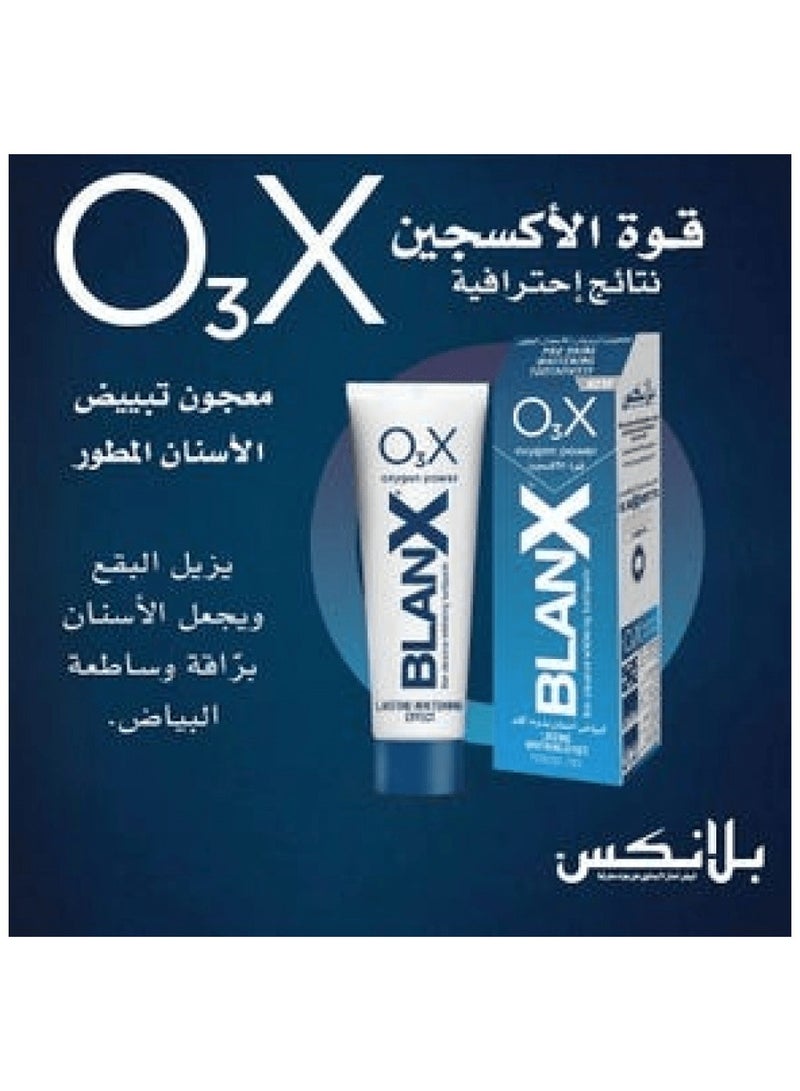 Blanx O3X Oxygen Power Non-Abrasive Pro-Shine Whitening Toothpaste - 75 ml - Image 3