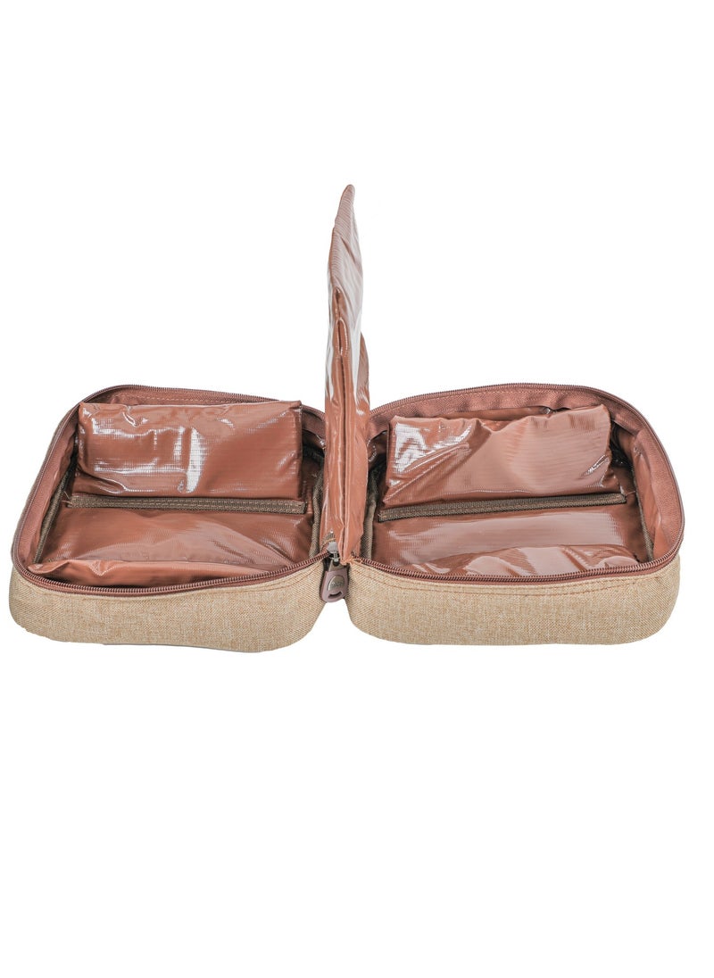 ALGHAFA ALGhafa, a bag of 6 gas cans, 220 grams, empty bag , wooden color, size 21*21*14 cm, for camping and trips  - Image 4