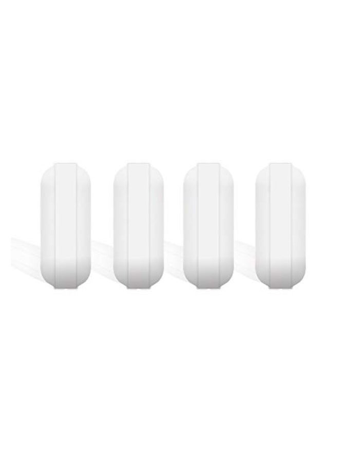 EQUTY BAYMERS 4 قطع قضيب تحريك مغناطيسي 20 مم (0.78 بوصة)، PTFE، أبيض - Image 1