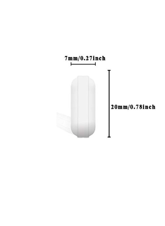 EQUTY BAYMERS 4 قطع قضيب تحريك مغناطيسي 20 مم (0.78 بوصة)، PTFE، أبيض - Image 2