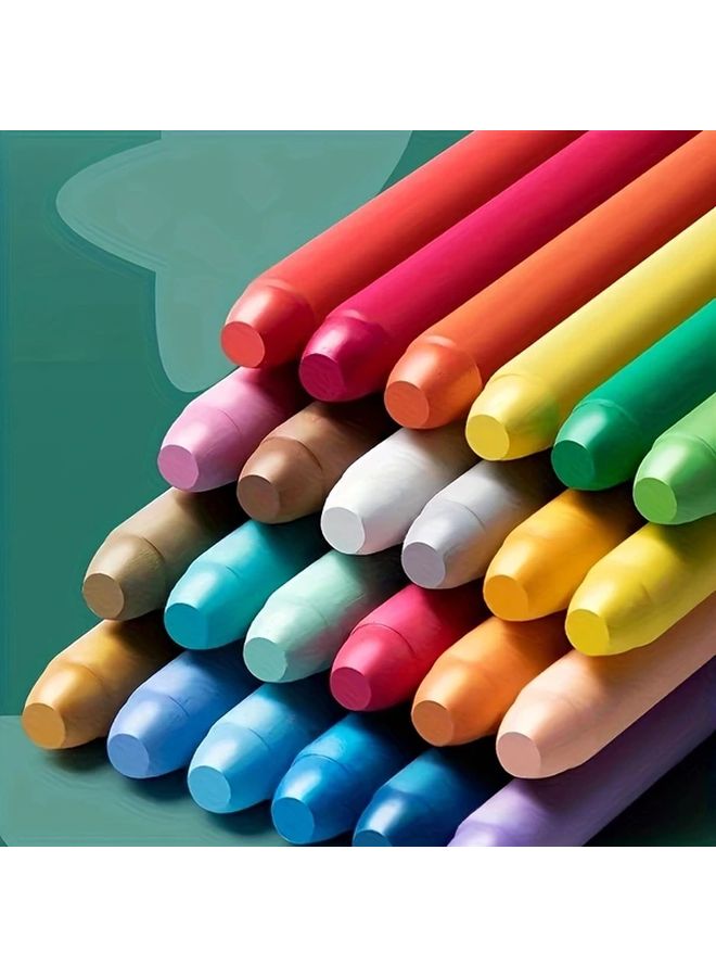 7pcs 24 Color Water Erasable Chalk Set Bright Colors With Protective Case - Image 4