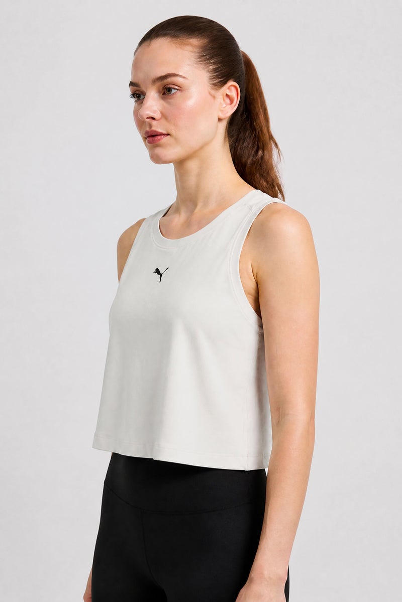 PUMA Women Sportswear Fit Sleeve Outdoor Tank Top, Grey - Image 4