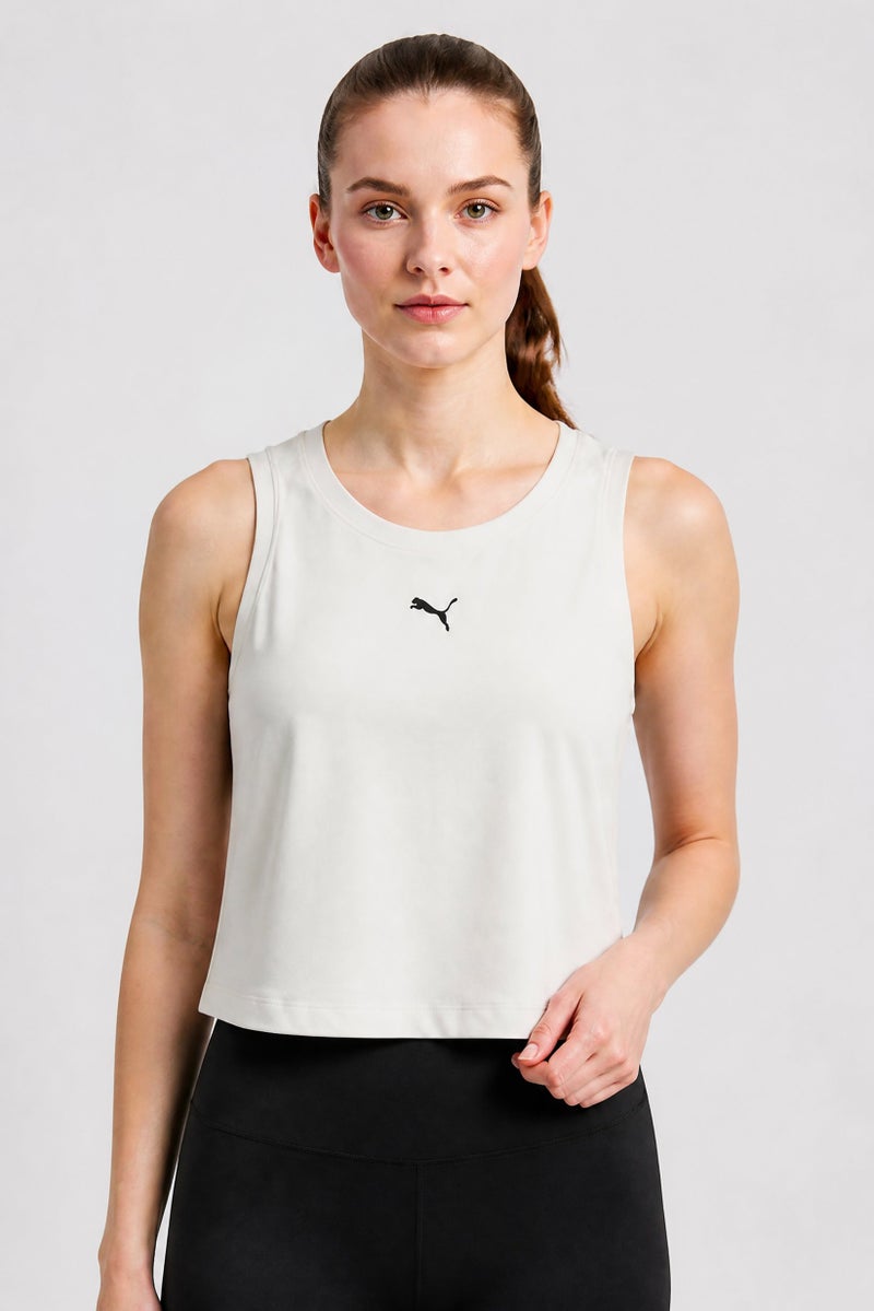 PUMA Women Sportswear Fit Sleeve Outdoor Tank Top, Grey - Image 1