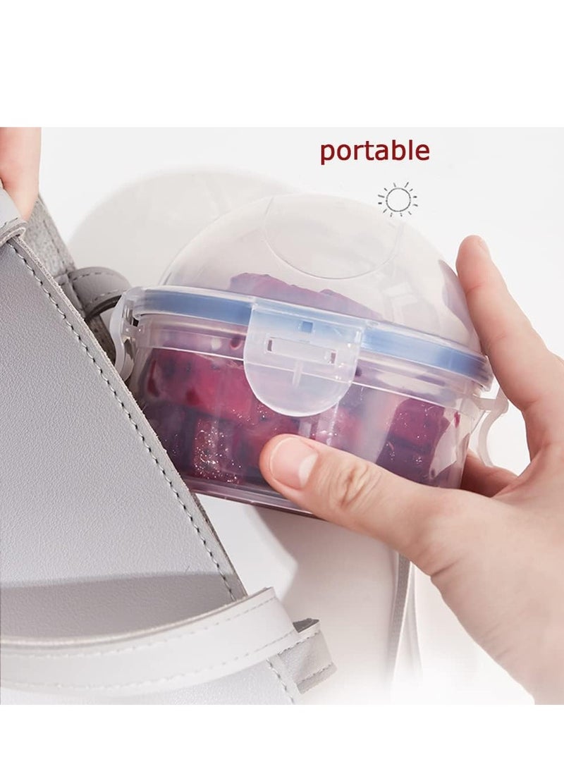 SYOSI 2 Pack Onion Storage Container and Tomato Lemon Apple Produce Saver Holder Portable Fruit and Vegetable Food Storage Keeper Containers Vegetable Savers Storage for Fridge  - Image 3