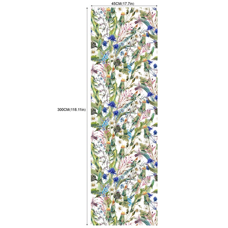 2 Sets Flowers Self-adhesive Wallpaper Removable Wallpaper Background Wall Paste - Image 2