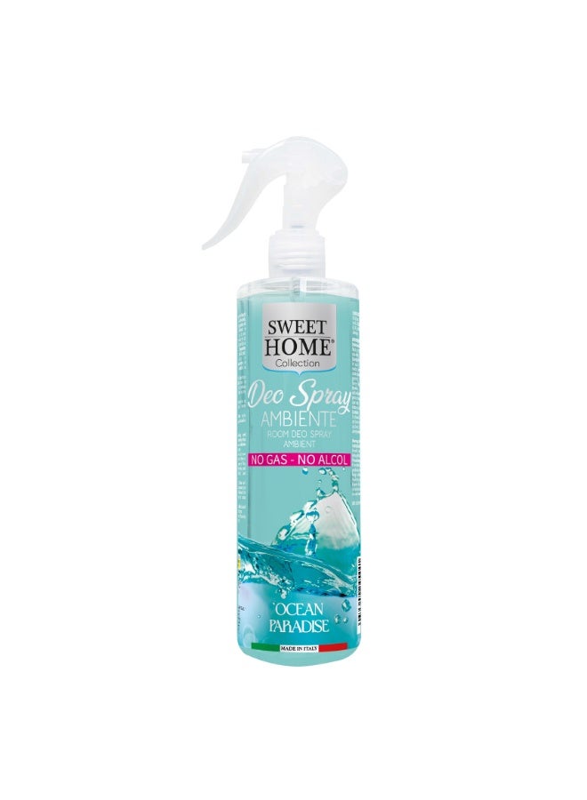 Sweet Home بخاخ ديو Sweet Home - جنة المحيط، 250 مل | معطر غرف و أقمشة يدوم طويلاً | رائحة بحرية ومنعشة للمنزل، المكتب، غرفة النوم والمساحات المعيشية | رائحة منعشة ومهدئة - Image 1