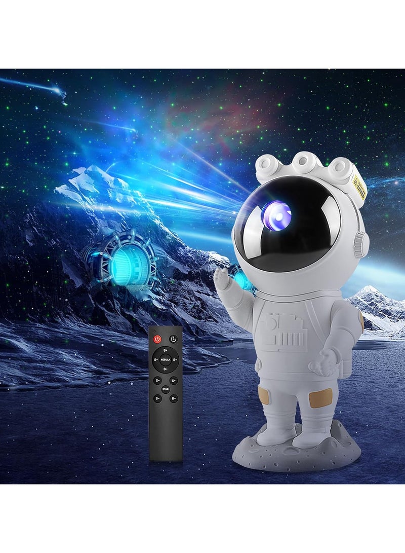 ارواق جهاز عرض رائد الفضاء جالاكسي ستار، ضوء ليلي مرصع بالنجوم، جهاز عرض ضوء رائد الفضاء مع مؤقت سديم وجهاز تحكم عن بعد لغرفة النوم وجهاز عرض السقف، أفضل الهدايا للأطفال والكبار - Image 1