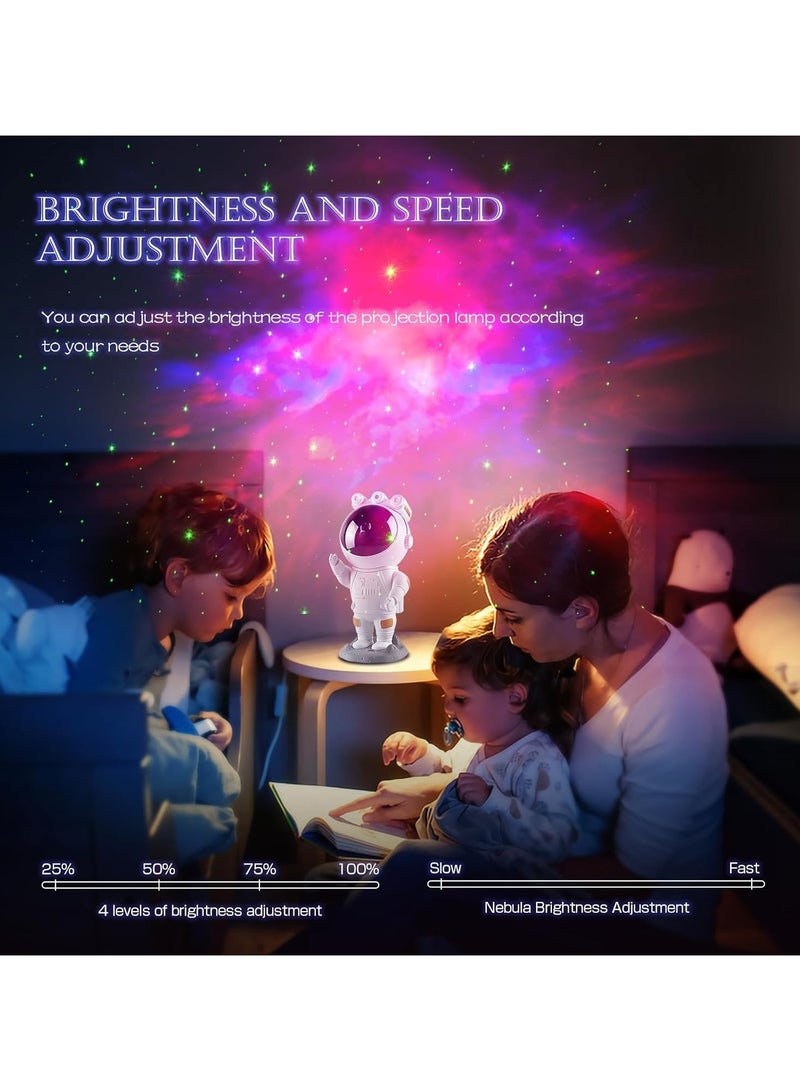 ارواق جهاز عرض رائد الفضاء جالاكسي ستار، ضوء ليلي مرصع بالنجوم، جهاز عرض ضوء رائد الفضاء مع مؤقت سديم وجهاز تحكم عن بعد لغرفة النوم وجهاز عرض السقف، أفضل الهدايا للأطفال والكبار - Image 4