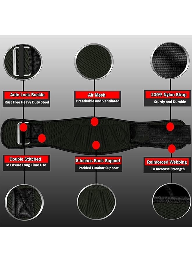 X spring Weight Lifting Belt Gym Belt for Lumbar Back Support Workout on Fitness Equipment Auto Lock Men and Women powerlifting belt for Weightlifting Powerlifting Squats Bodybuilding（L size） - Image 3