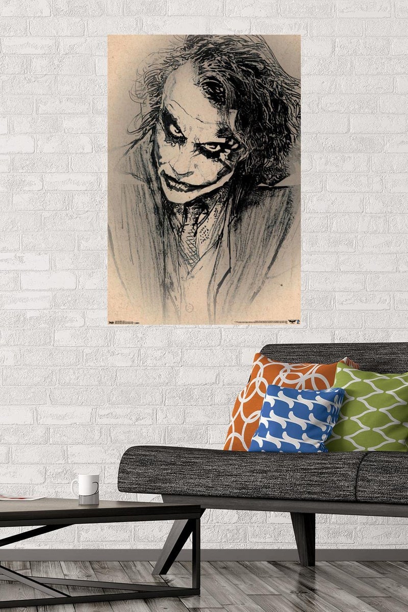 Trends International The Dark Knight Sketch Wall Poster 22.375" x 34" - Image 2