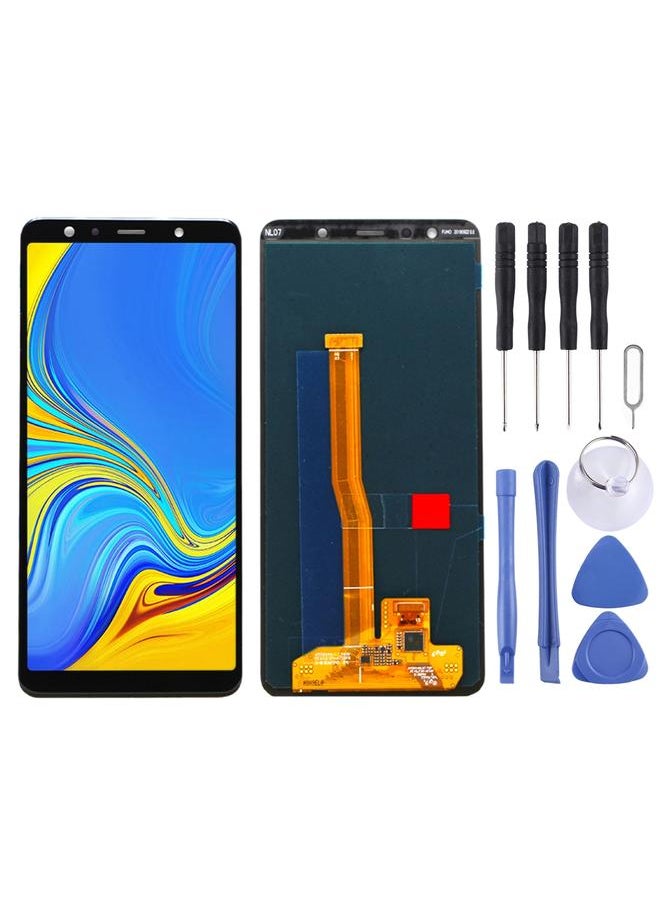 erorex - Replacement Original Super AMOLED LCD Screen for Galaxy A7 2018 , A750F / DS With Digitizer Full Assembly Black - Image 1