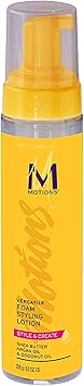 Motions Style and Create Versatile Foam Styling Lotion For Use on All Hair Types Lightweight Formula Contains Shea Butter Argan Oil Coconut Oil 85 oz - Image 1