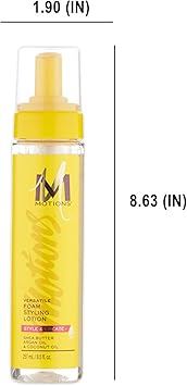 Motions Style and Create Versatile Foam Styling Lotion For Use on All Hair Types Lightweight Formula Contains Shea Butter Argan Oil Coconut Oil 85 oz - Image 5