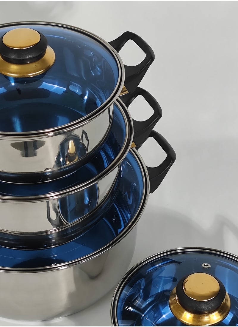 12pcs Stainless Steel Cookware Set blue - pzsku/Z232432B1F2F497DB9215Z/45/_/1726419099/07f310e1-340d-4f45-8f86-07d6bec74ed1