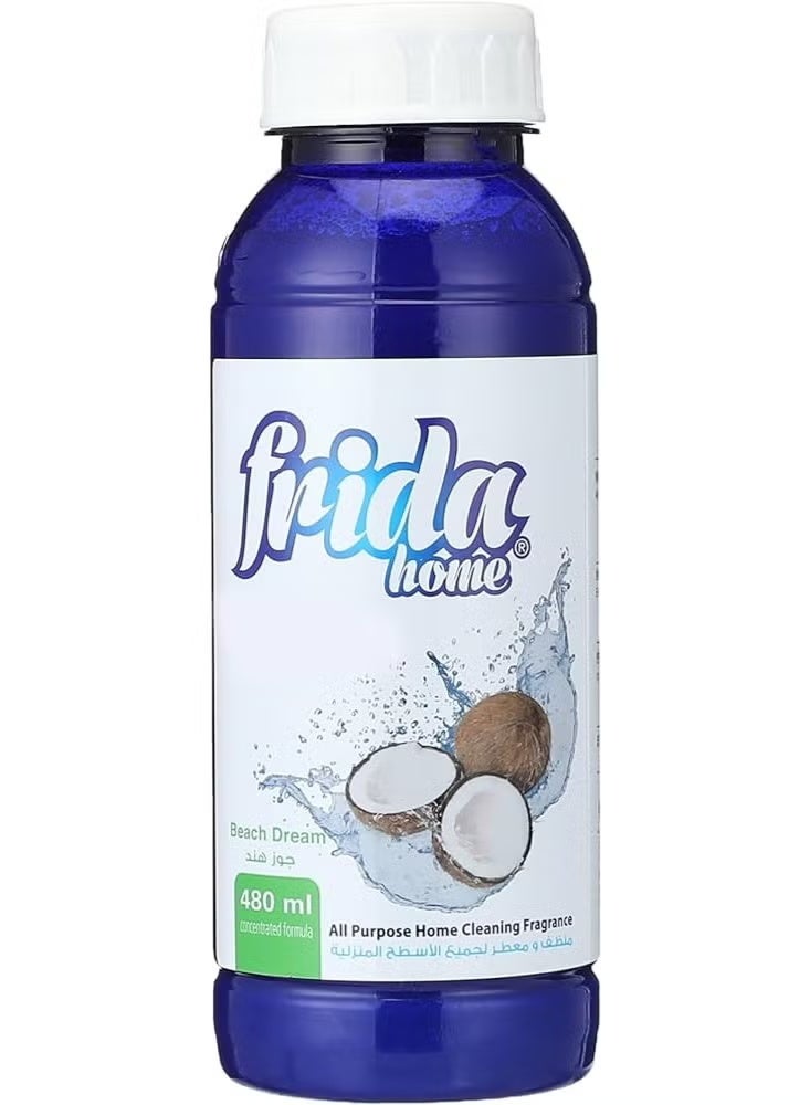 فريدا عطر هوم لتنظيف المنزل لجميع الأغراض برائحة جوز الهند، 480 مل