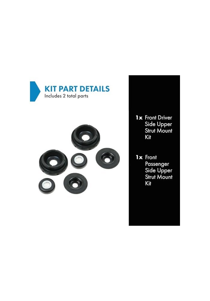 TRQ Front Upper Strut Mount Kit Compatible with 20042011 Chevrolet Aveo 20072011 Aveo5 2009 Pontiac G3 - Image 3