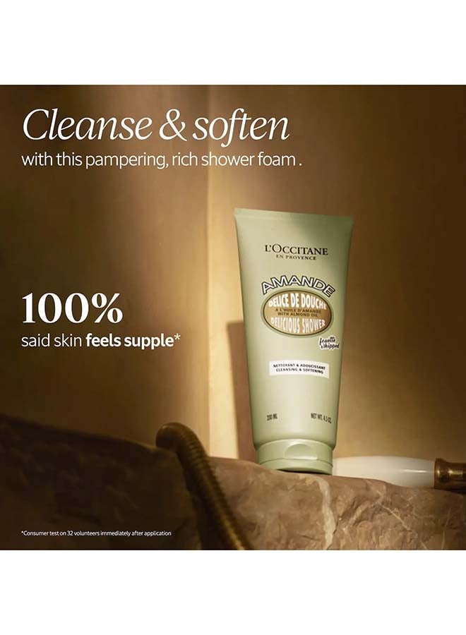 L'OCCITANE Almond whipped shower cream 200ml  - Image 3