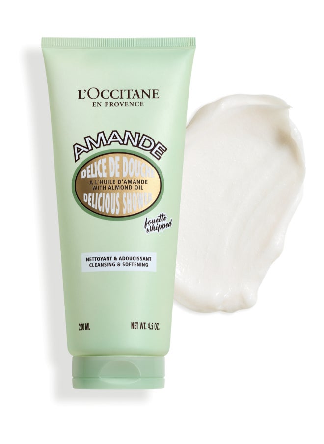 L'OCCITANE Almond whipped shower cream 200ml  - Image 2