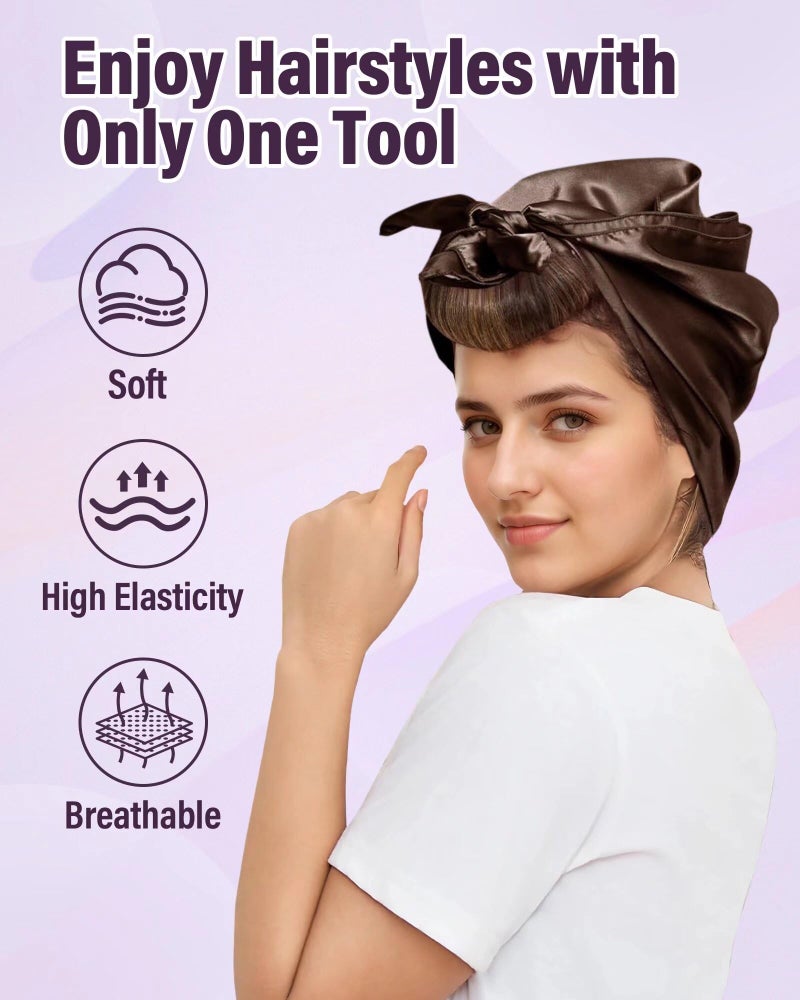 posicurly Heatless Hair Curler Overnight Curls-3 Pcs No Heat Curling Blowout Rod to Sleep In,Hair Rollers with Satin Scarf - Image 4