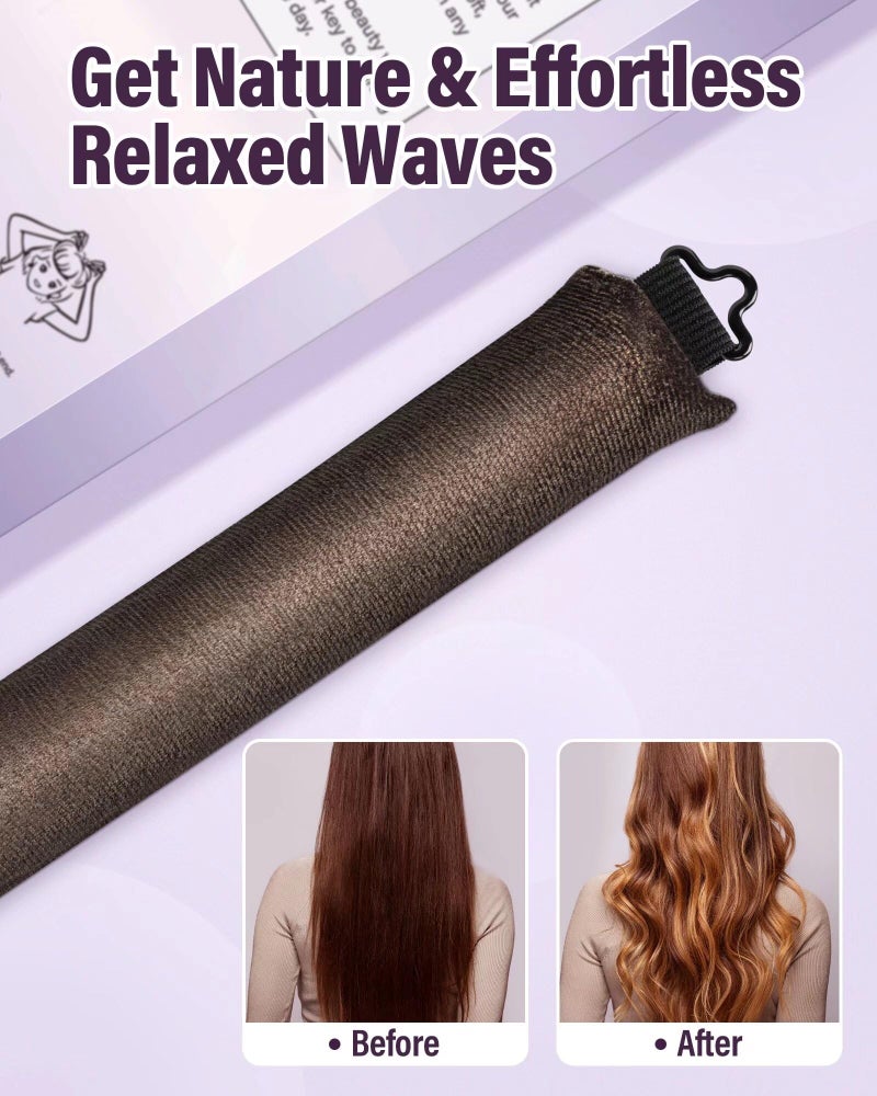 posicurly Heatless Hair Curler Overnight Curls-3 Pcs No Heat Curling Blowout Rod to Sleep In,Hair Rollers with Satin Scarf - Image 2