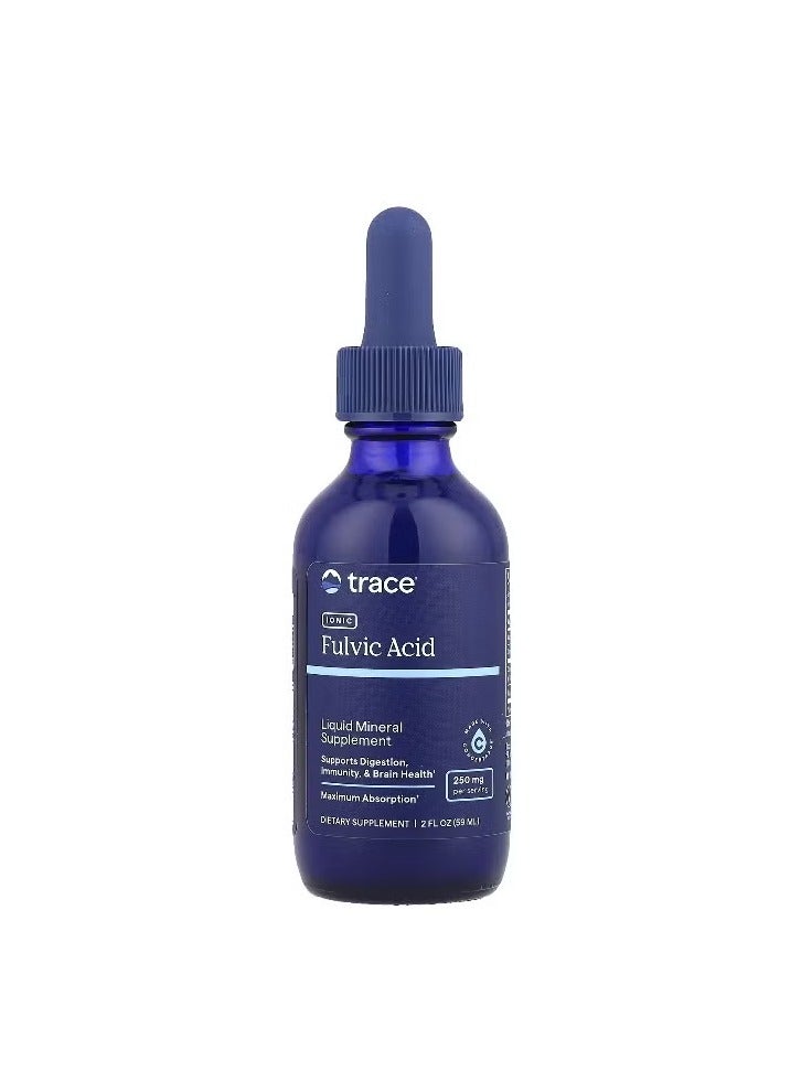 Trace Minerals Ionic Fulvic Acid 250Mg Liquid 2 Fl Oz 59Ml - Image 1