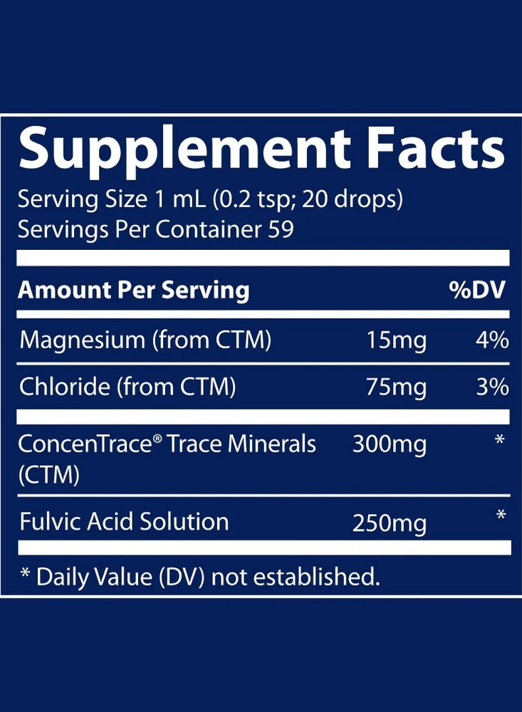 Trace Minerals Ionic Fulvic Acid 250Mg Liquid 2 Fl Oz 59Ml - Image 2