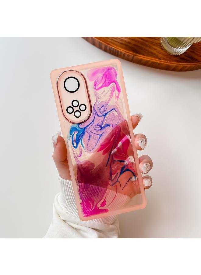 Green Tiger Case For Honor 50 Pro Oil Painting Electroplating TPU Phone Case - Image 3