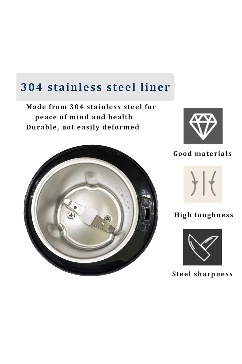 Coffee Grinder Stainless Steel Nuts Beans Grains Mill Herbs Electric Grinding Machine Multifunctional Coffee Bean Grinding Home  - Image 2