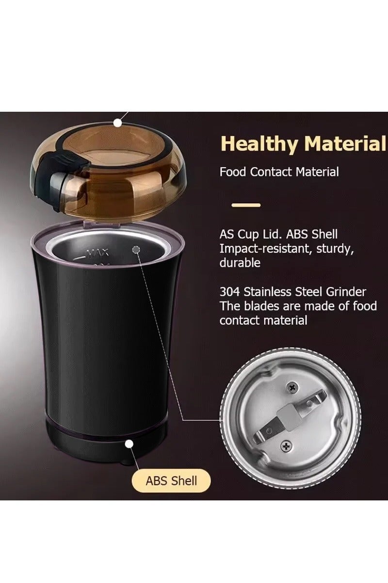 Coffee Grinder Stainless Steel Nuts Beans Grains Mill Herbs Electric Grinding Machine Multifunctional Coffee Bean Grinding Home  - Image 5